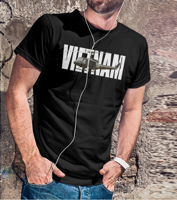 Vietnam UH-1 Huey Helicopter Vietnam Veterans T-Shirt