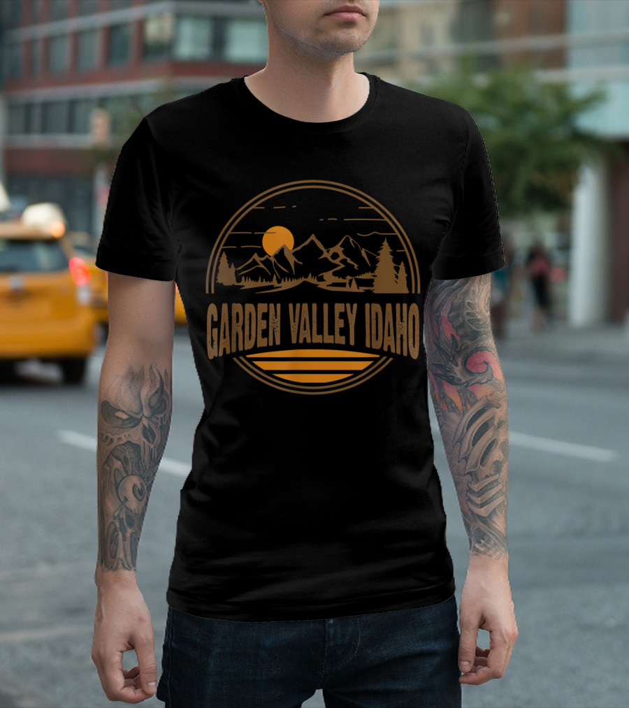 Garden Valley Idaho Mountain Sunset Hiking Adventure T-Shirt