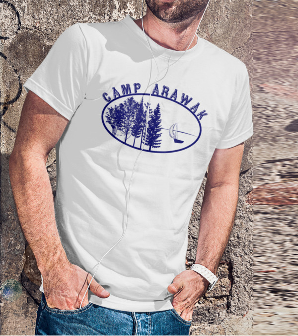 Camp Arawak Forest And Sailboat Vintage T-Shirt