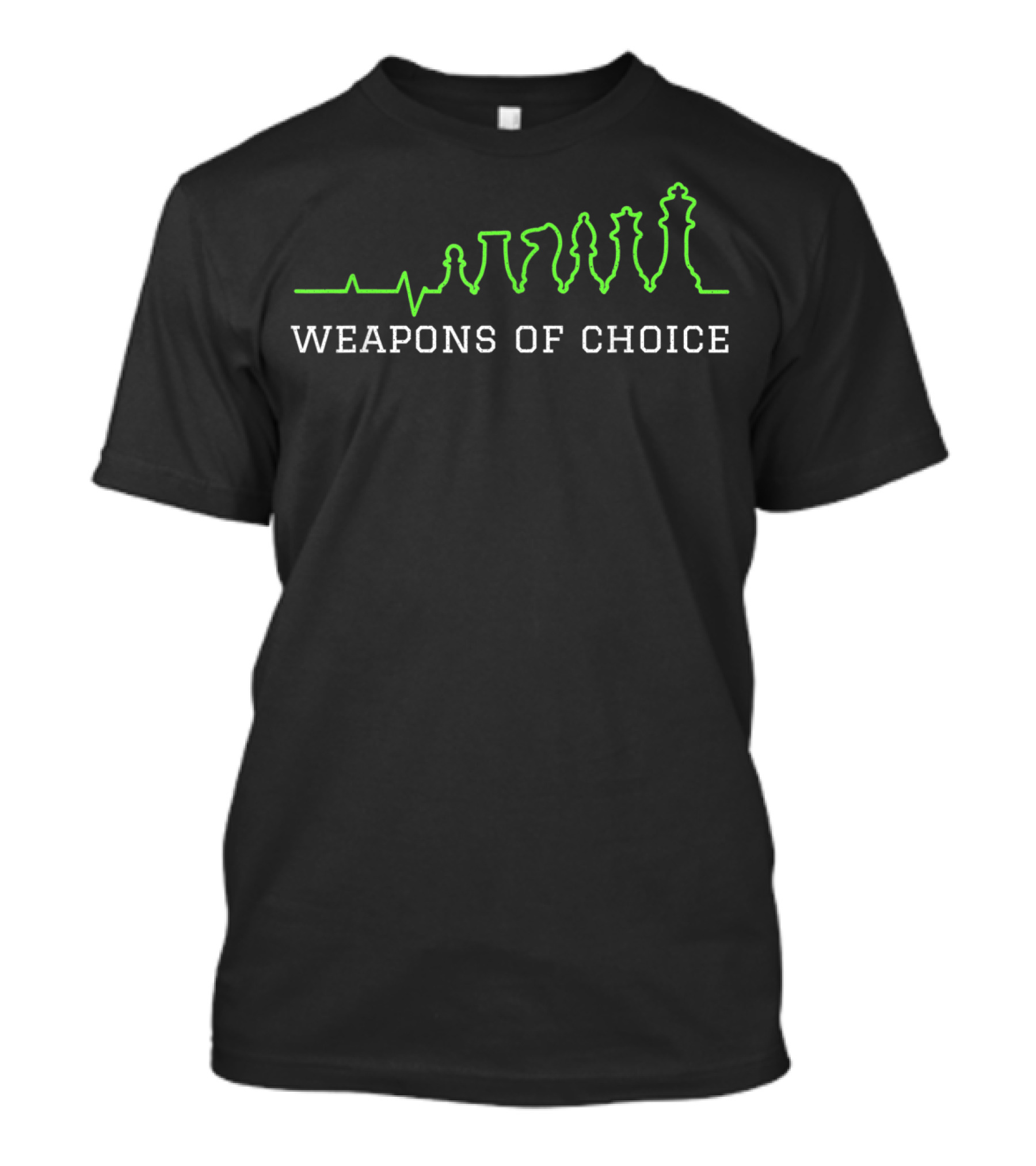 Weapons Of Choice Chess Pieces T-Shirt