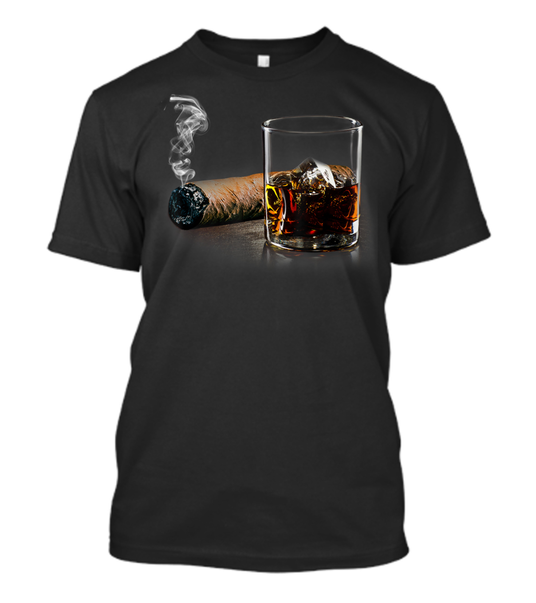Cigar And Bourbon Relaxation Perfect For Cigar Lounge Enthusiasts T-Shirt