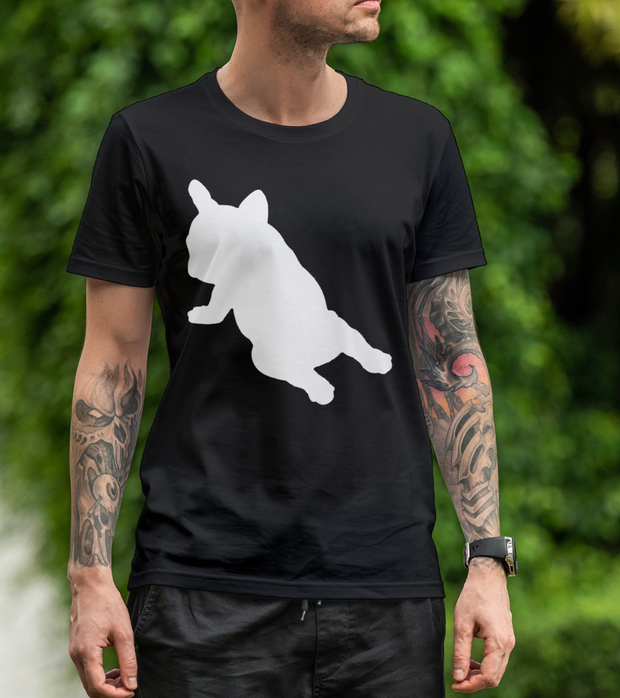 Cute French Bulldog Yoga Pose For Funny Frenchie Lovers T-Shirt