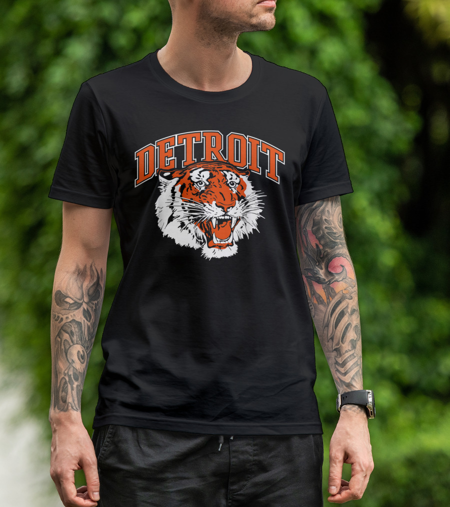 Detroit Bengal Tiger Vintage Baseball Michigan T-Shirt