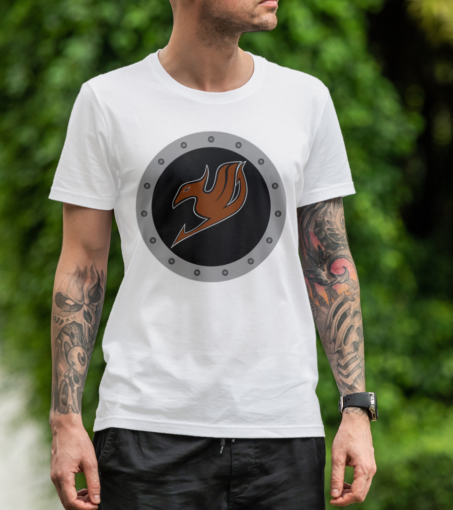 Dragon Tail Fairy Shield Anime Manga Fan Club Phoenix Emblem T-Shirt
