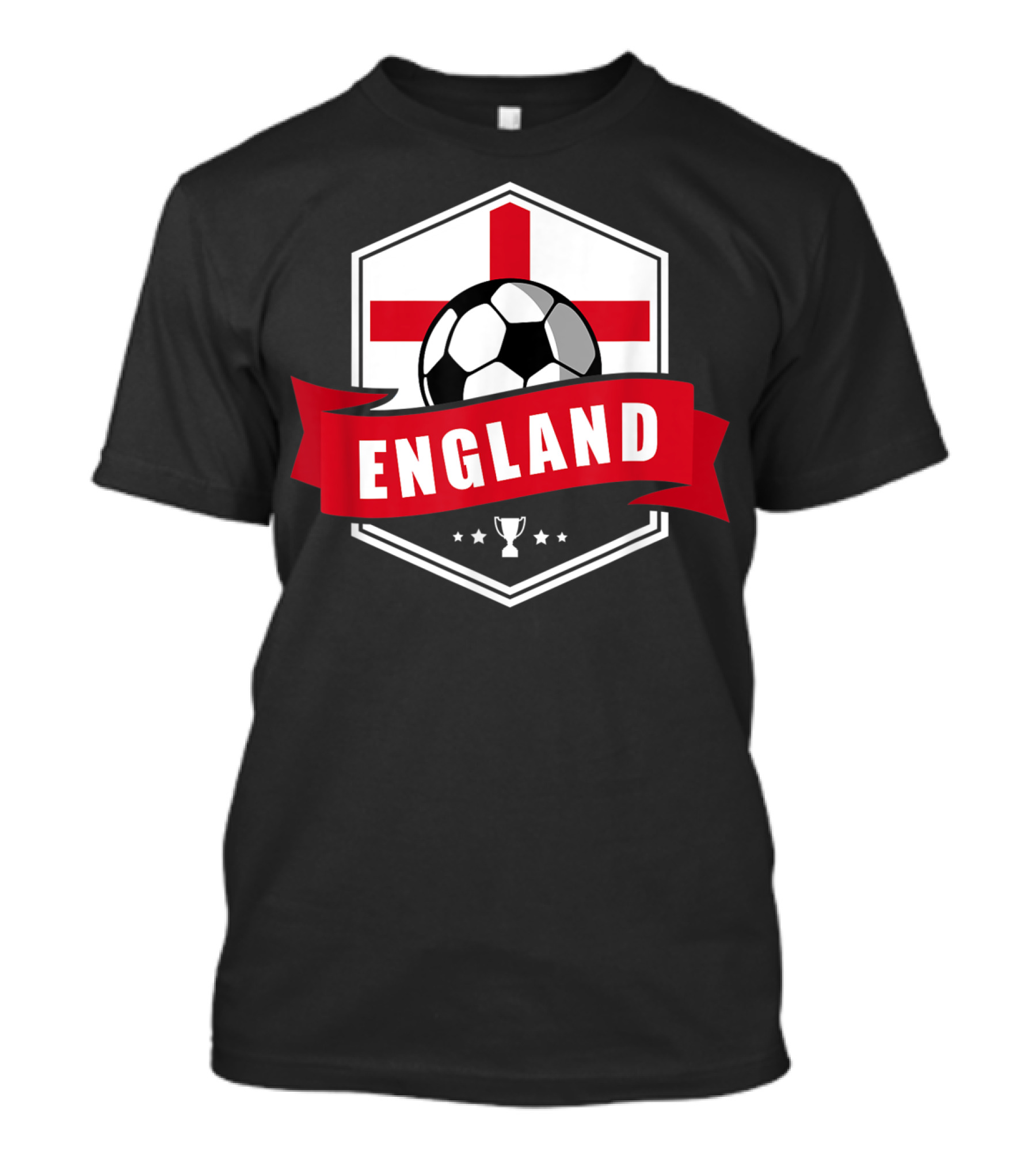 England Soccer Team Flag Ball Trophy Icon England T-Shirt