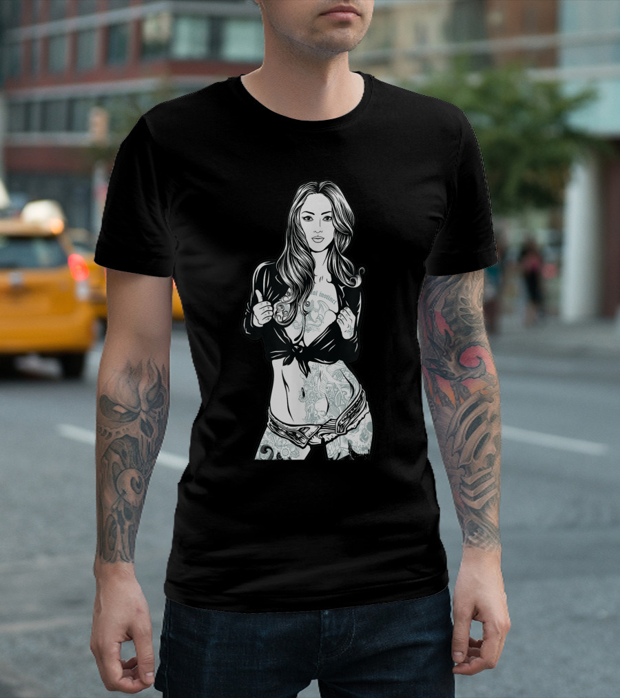 Fatal Instinct For Cool People Tattoo Art By Mevs T-Shirt