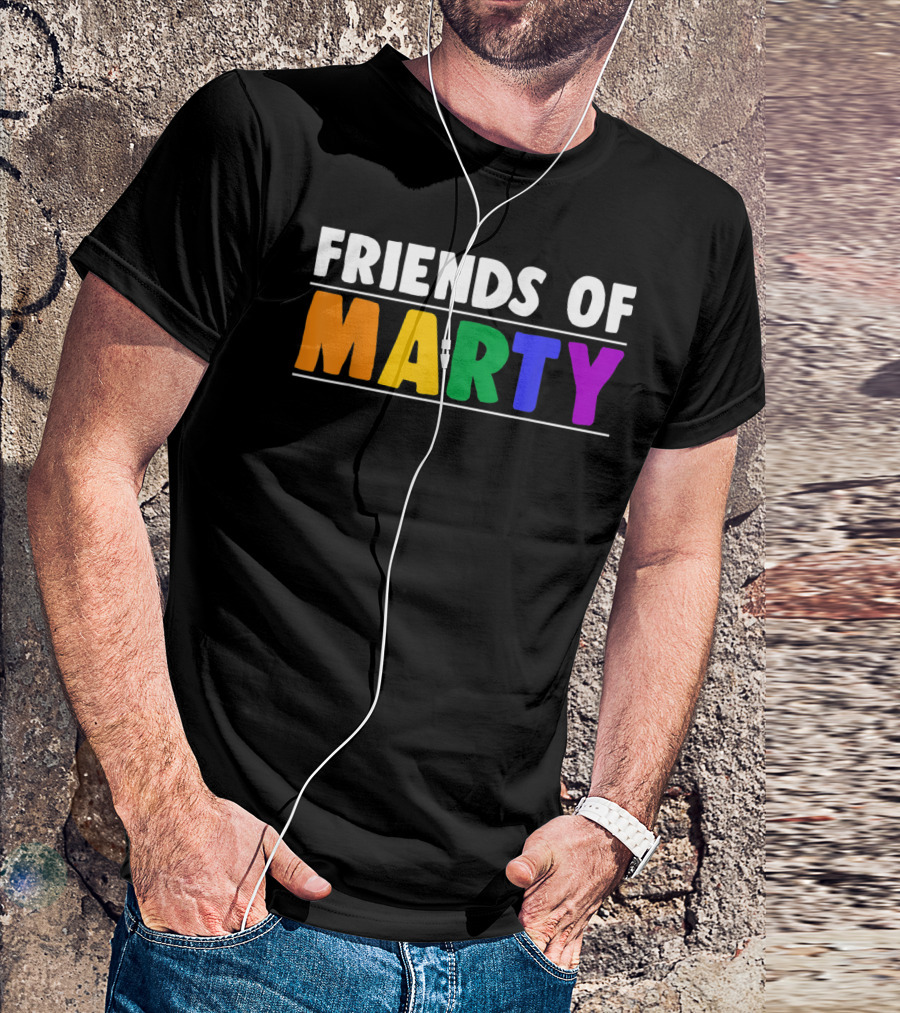 Friends Of Marty Rainbow Color T-Shirt