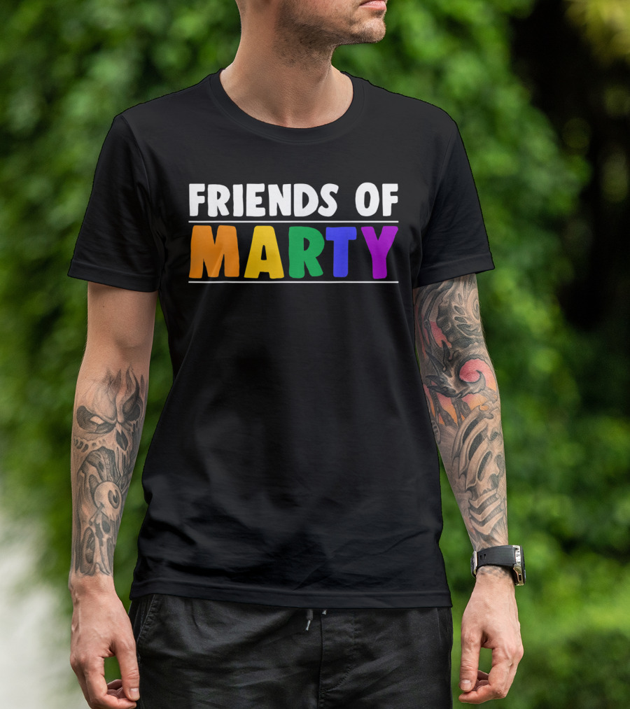 Friends Of Marty Rainbow Color T-Shirt