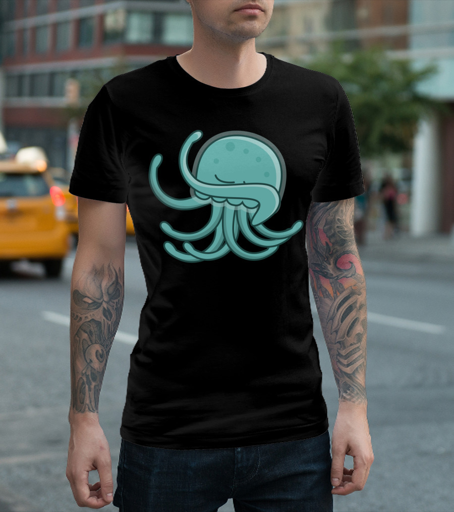 Playful Dabbing Jellyfish with Jellies Movement T-Shirt