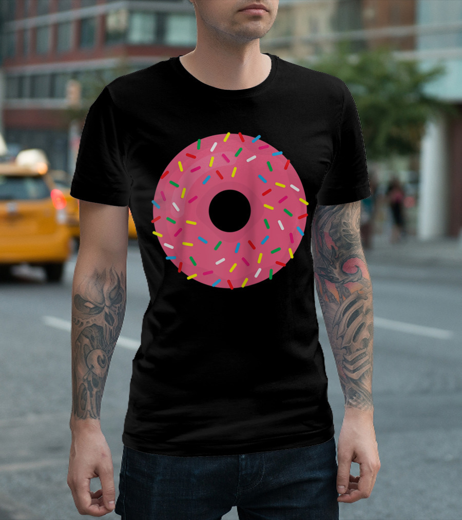 Donut Pink Sprinkle Delight T-Shirt