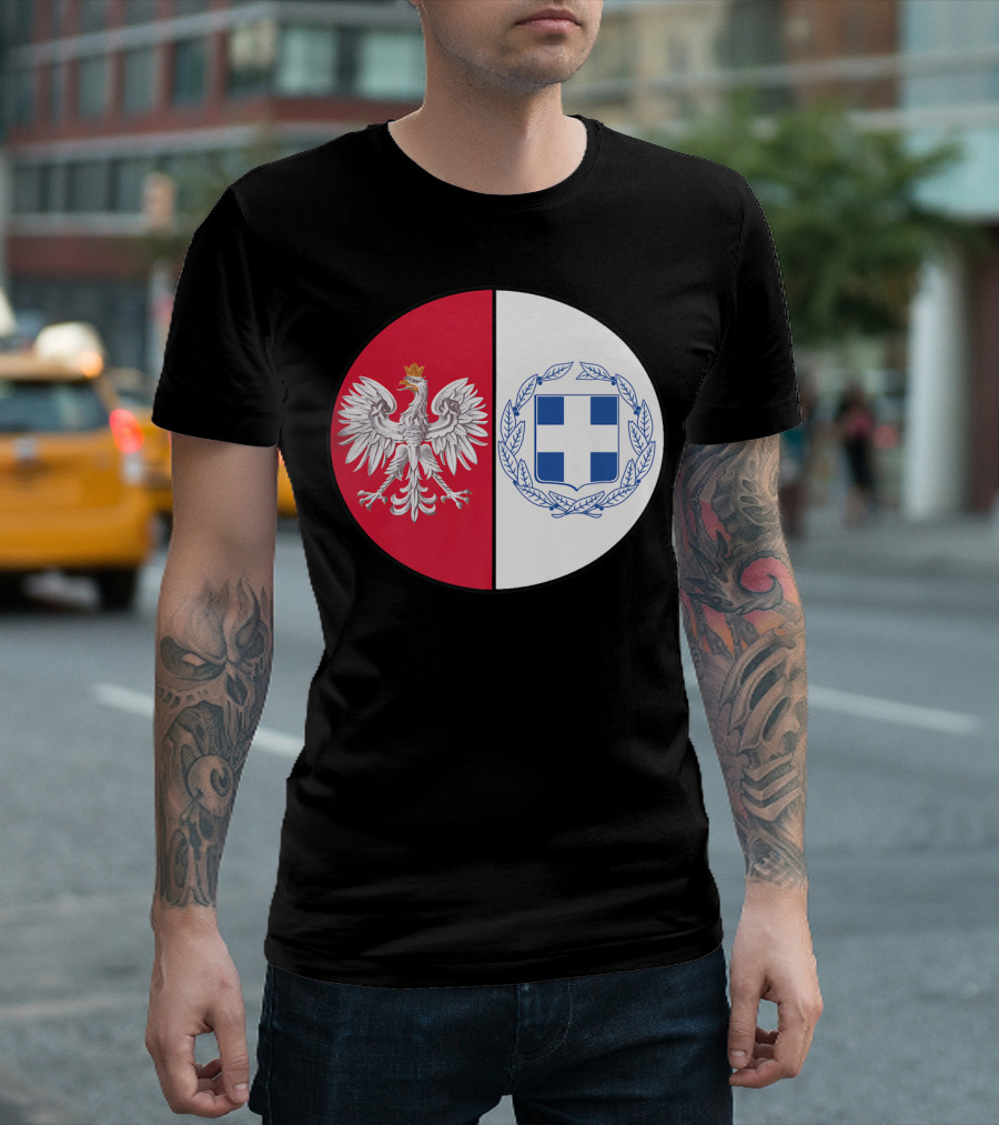 Poland White Eagle Greece National Emblems T-Shirt