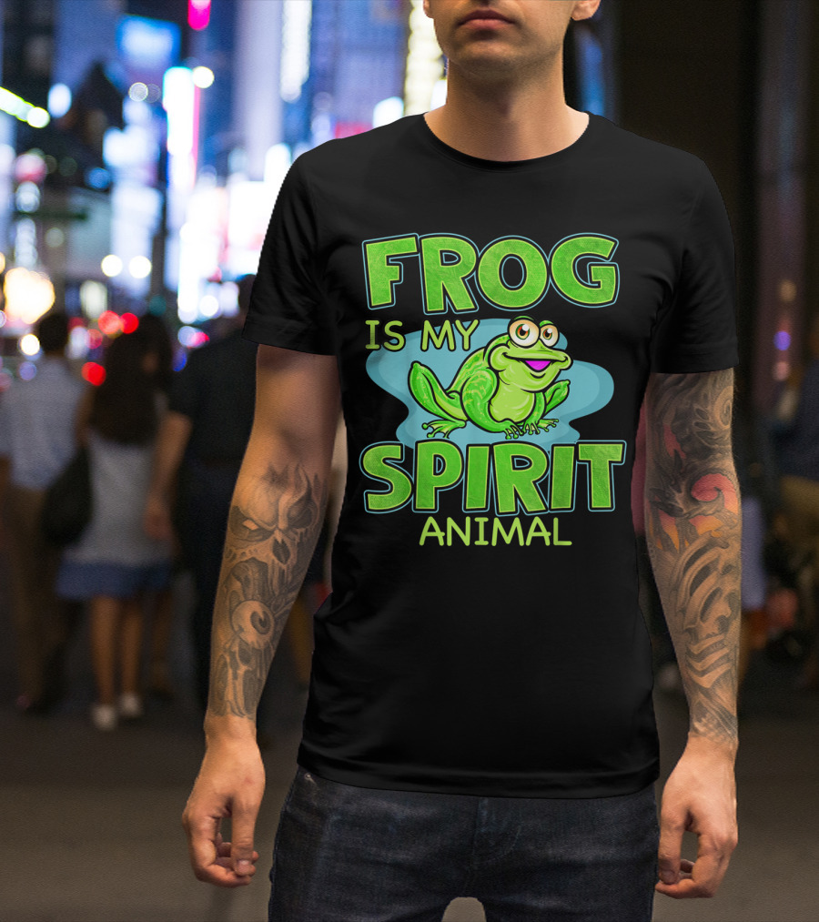 Frog Is My Spirit Animal Amphibian Lover T-Shirt