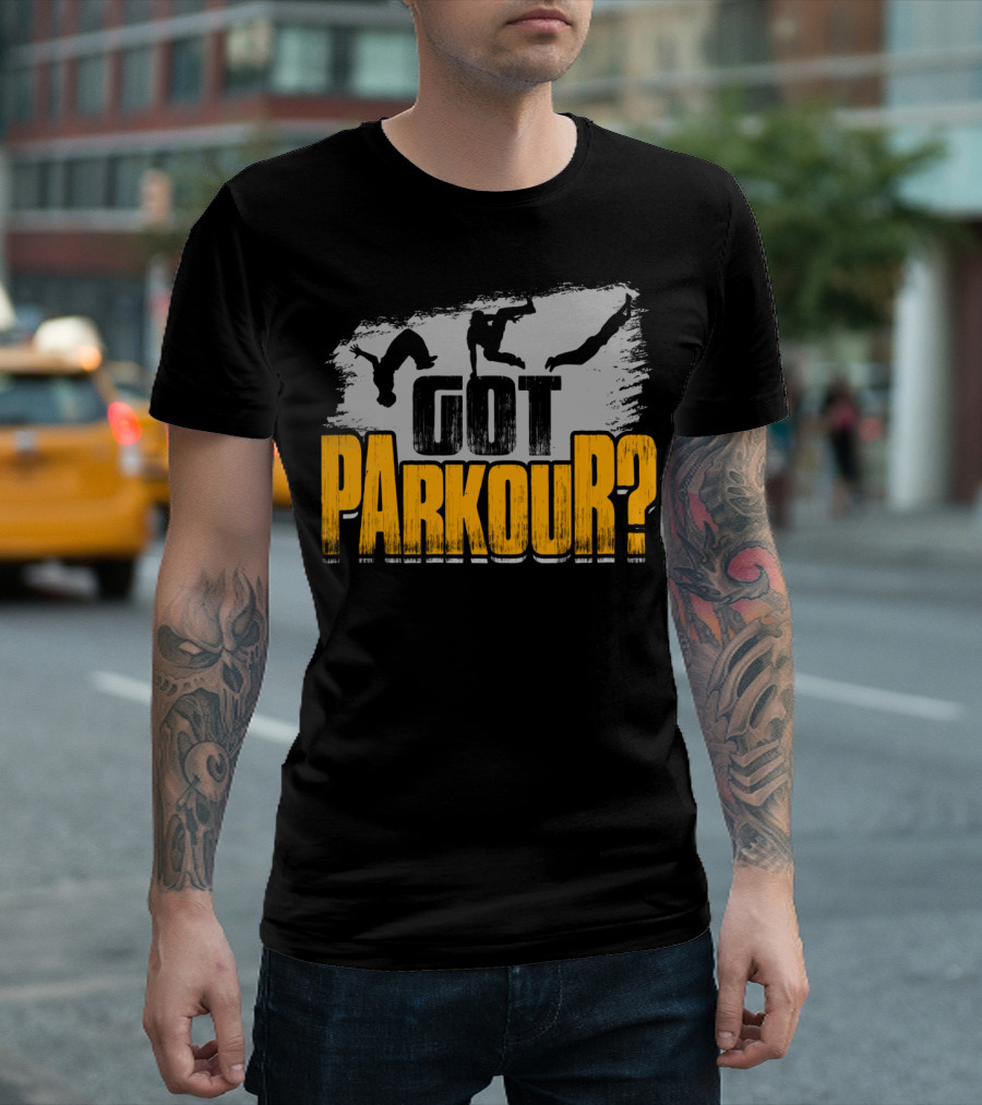Got Parkour Adrenaline Junkie Training Silhouette Moves T-Shirt