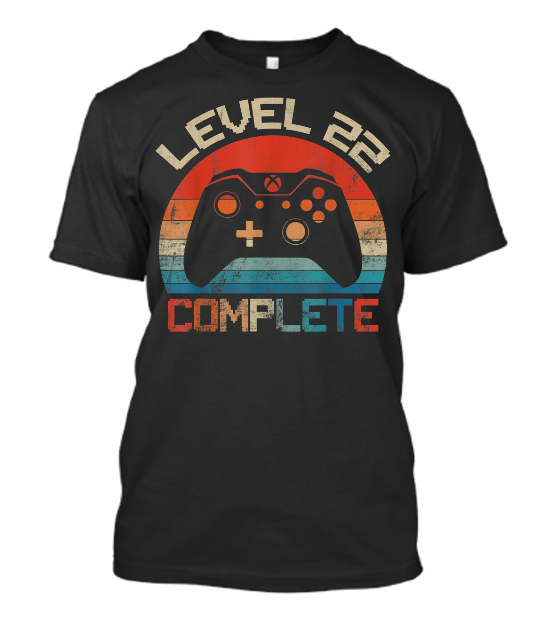 Level 22 Complete Vintage Birthday Gaming T-Shirt
