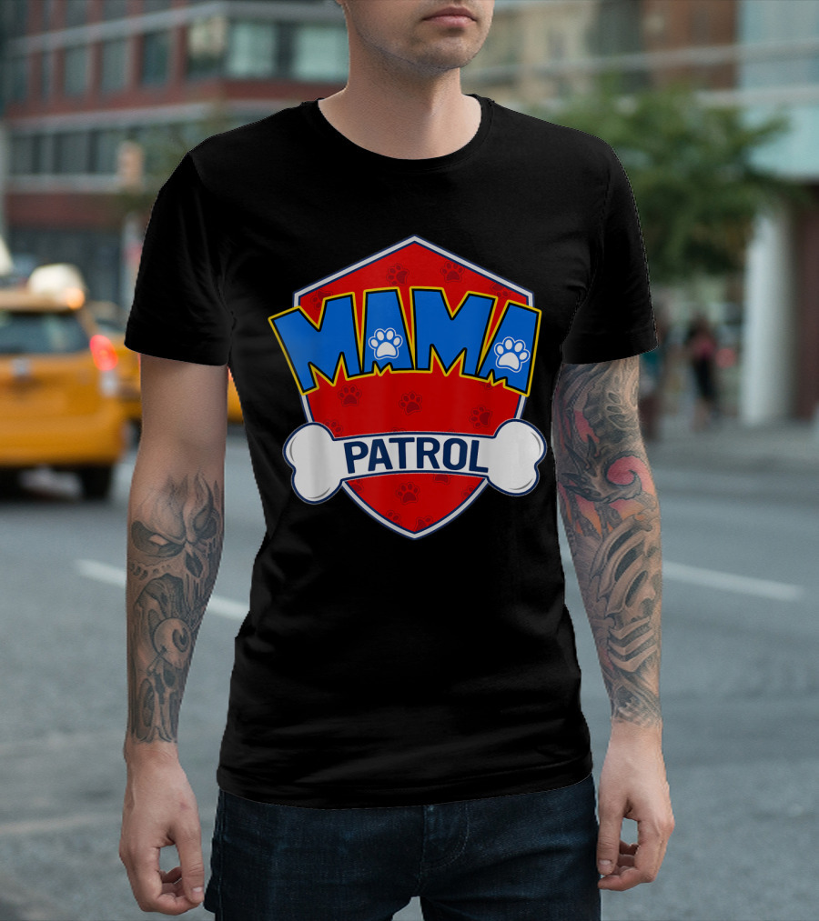 Mama Patrol Paw Badge T-Shirt
