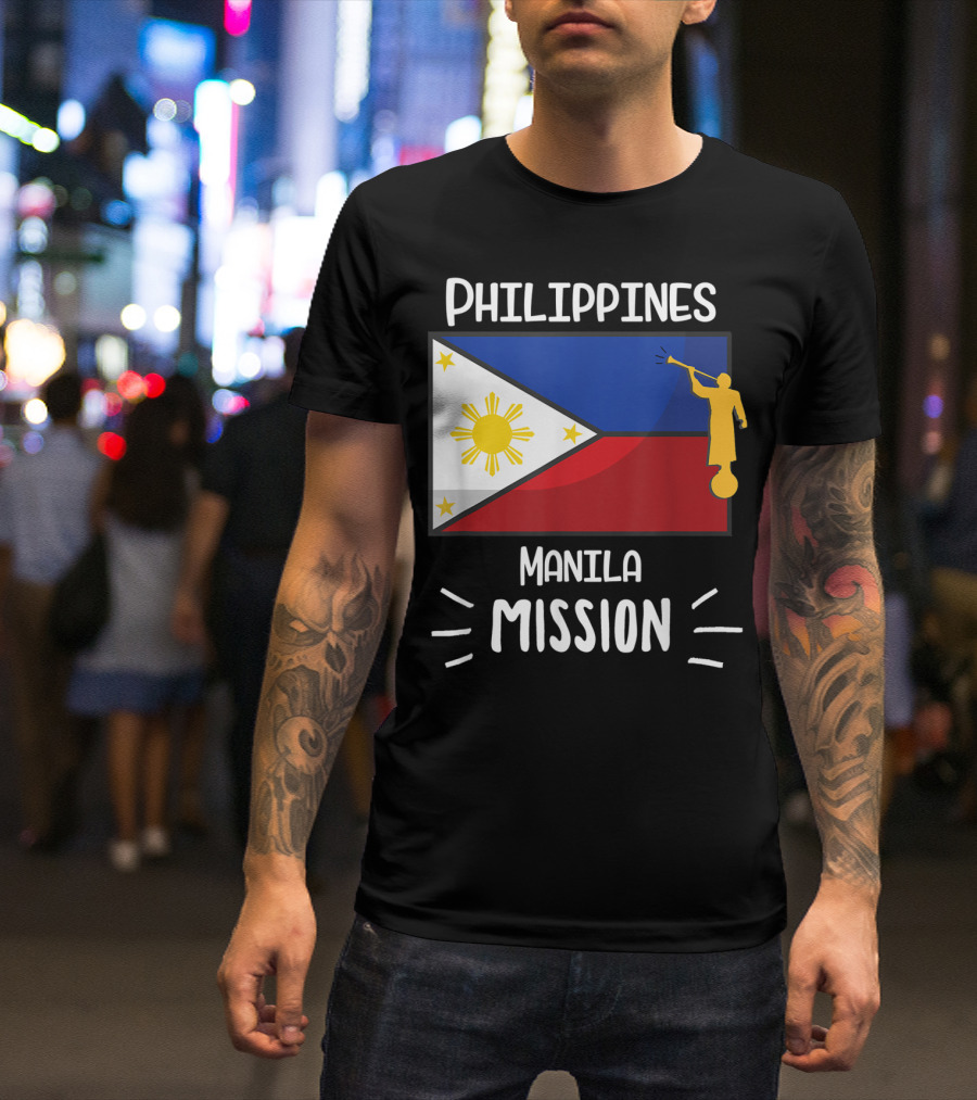 Philippines Manila Mission Mormon LDS Flag T-Shirt