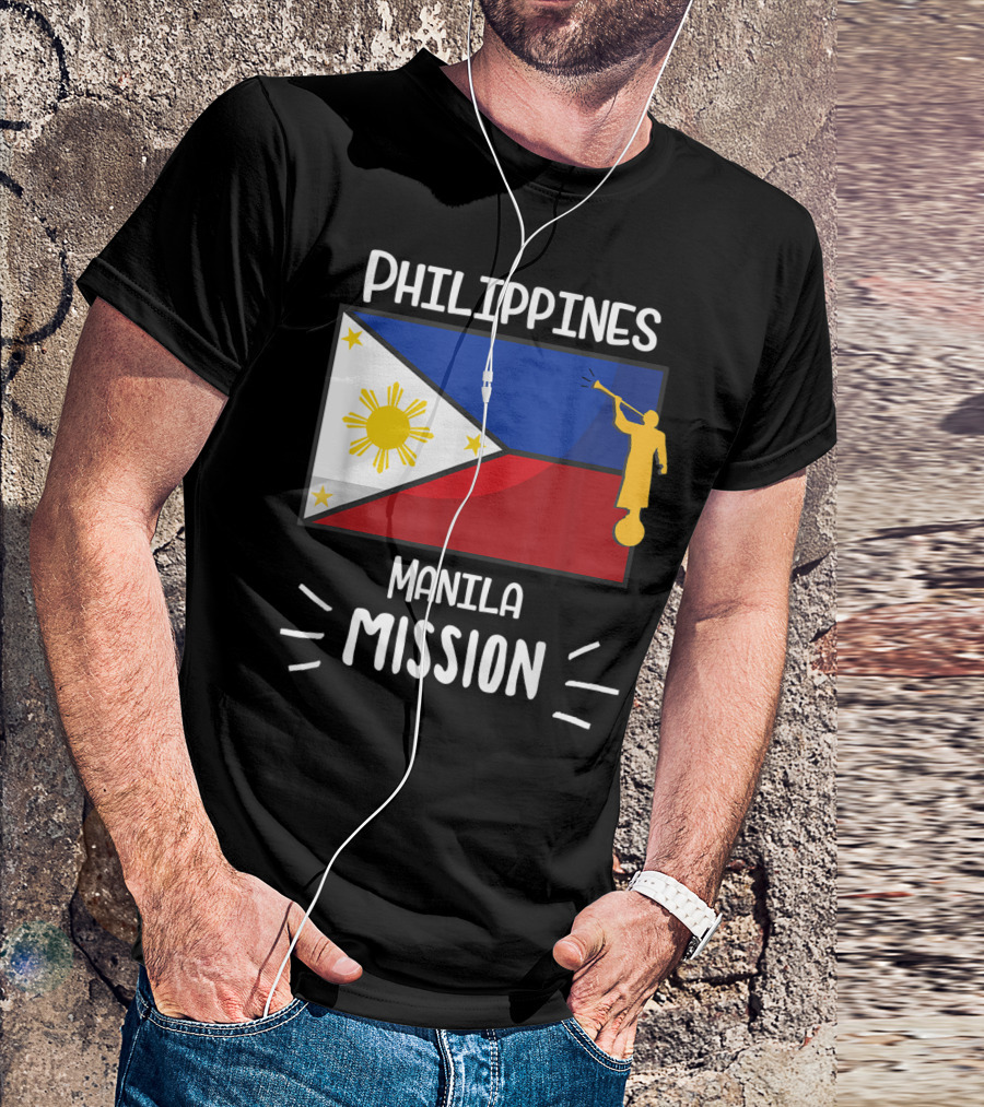 Philippines Manila Mission Mormon LDS Flag T-Shirt