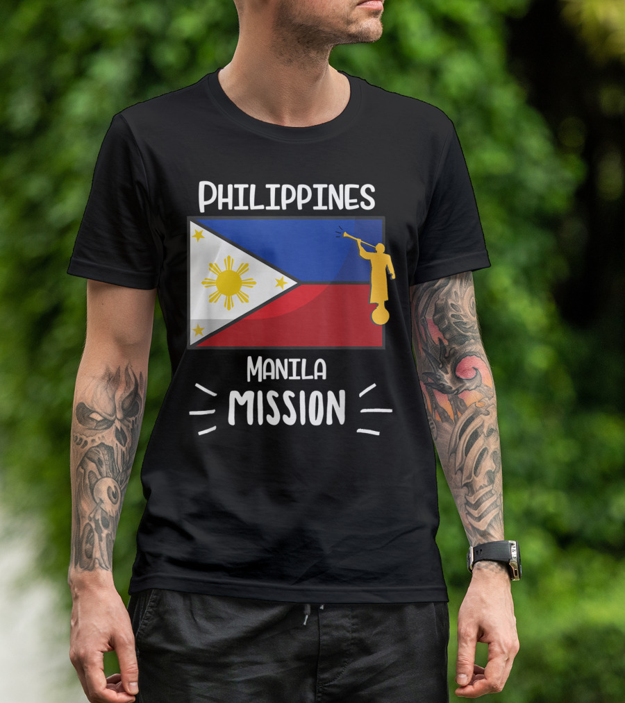 Philippines Manila Mission Mormon LDS Flag T-Shirt