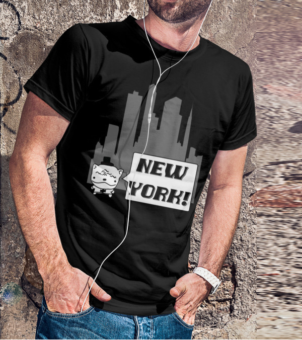 New York Potato Cat Comics Uncle Larry's Cooking Show T-Shirt
