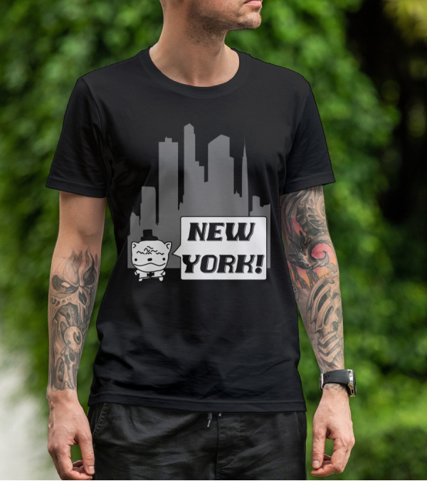 New York Potato Cat Comics Uncle Larry's Cooking Show T-Shirt