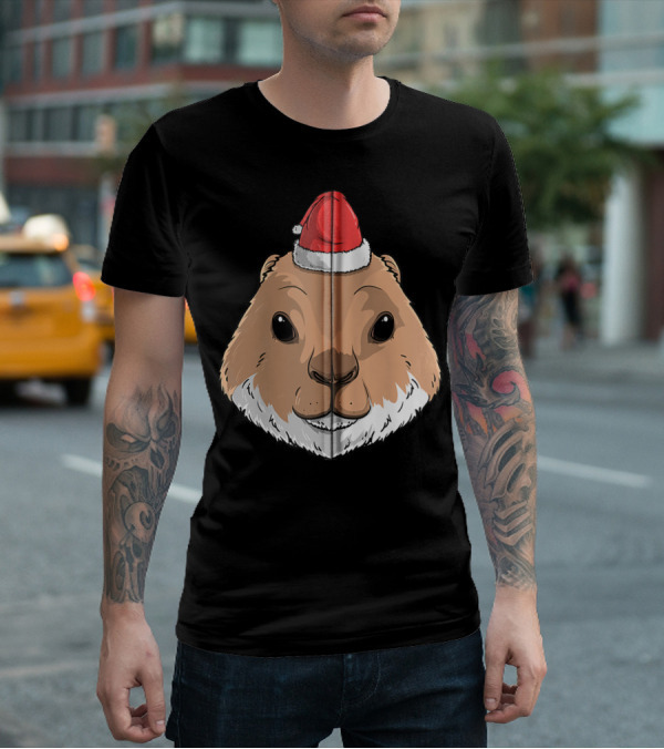 Prairie Dog Wearing Santa Claus Hat T-Shirt