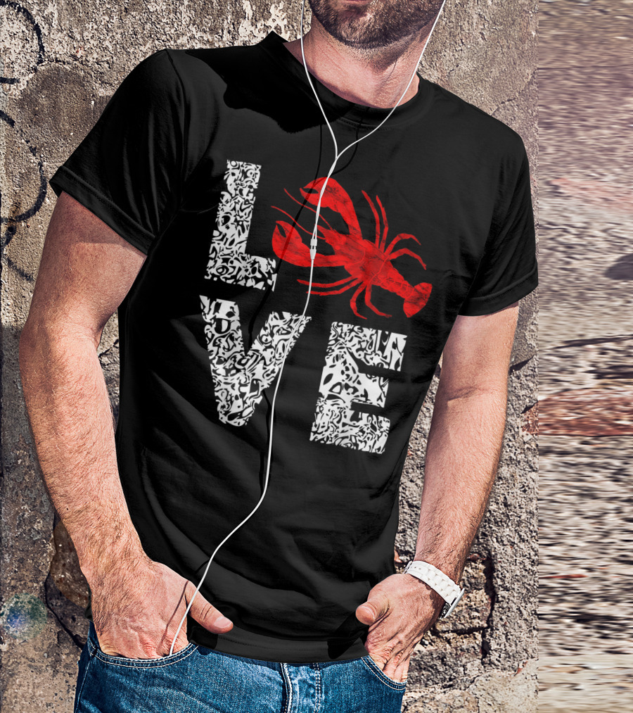 Love Crawfish Cajun River Crayfish Crab Boils Ditch T-Shirt