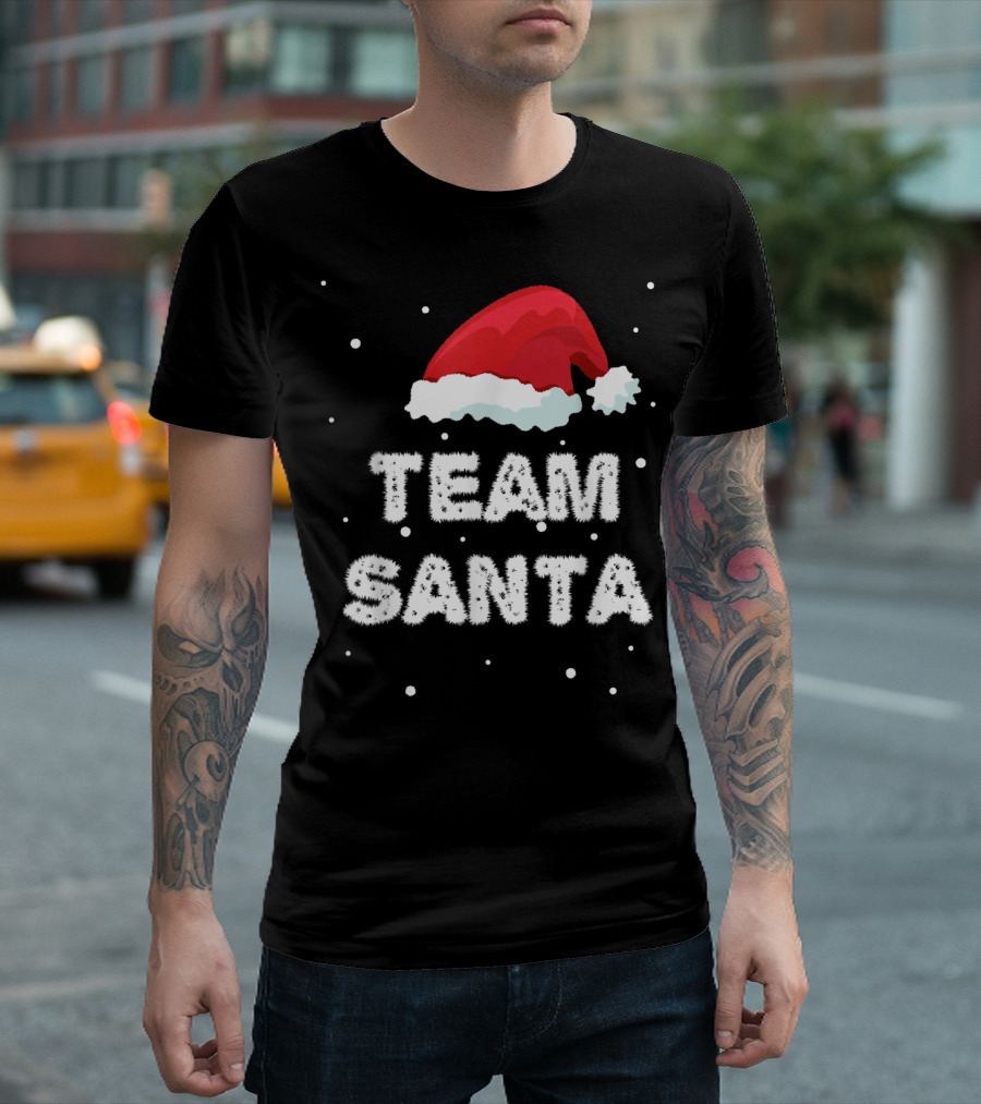 Team Santa Xmas Hat for Family Christmas T-Shirt