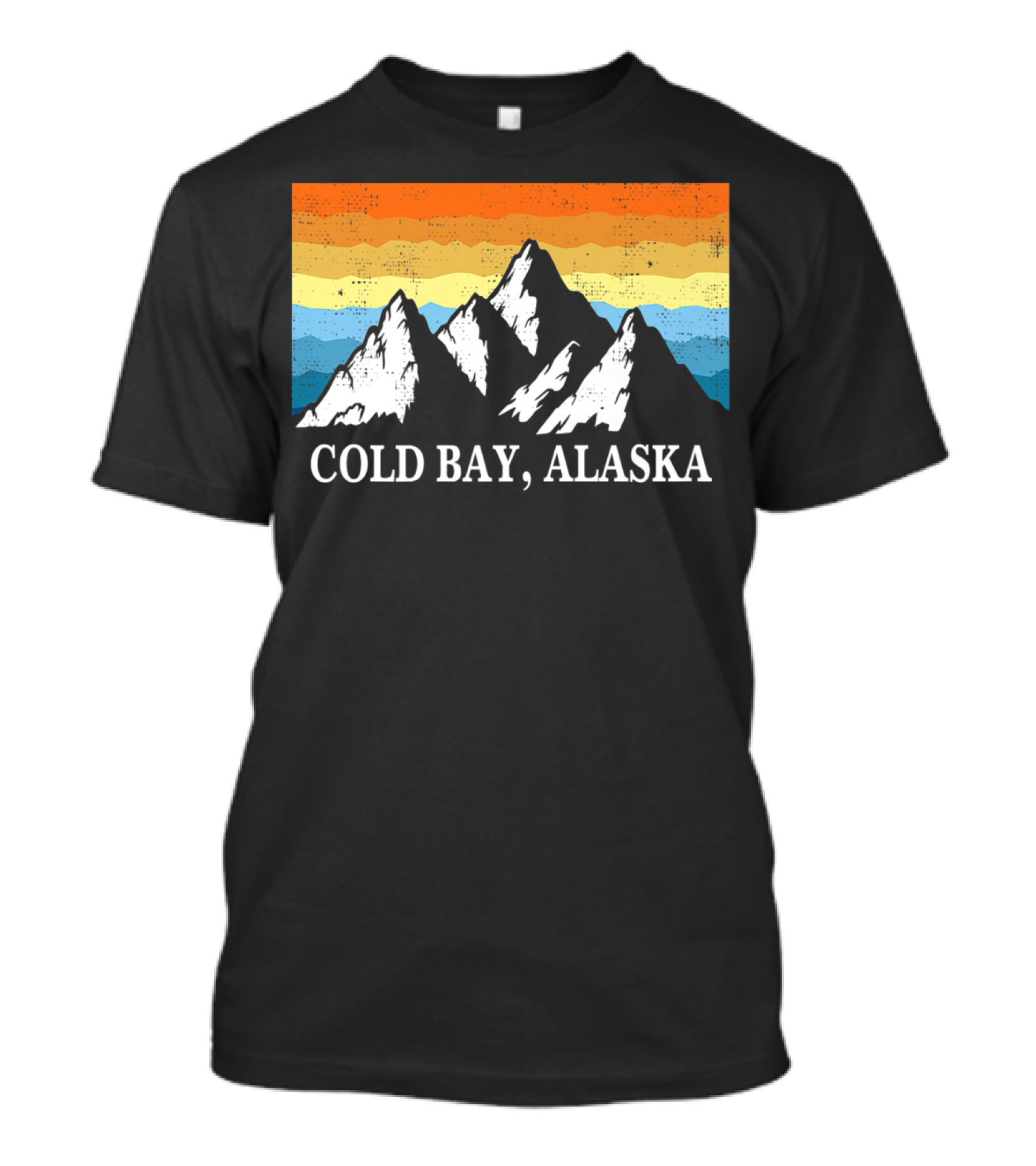 Cold Bay Alaska Retro Mountain Hiking Adventure T-Shirt