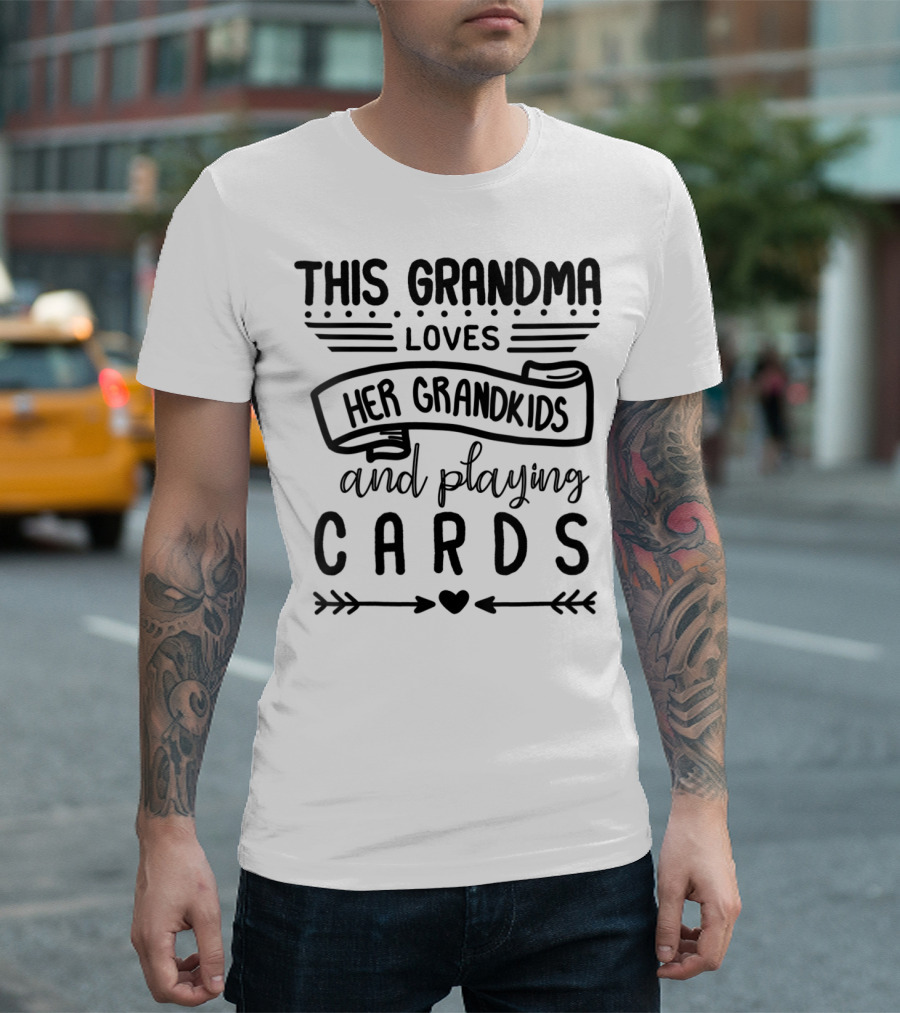 This Grandma Loves Her Grandkids and Playing Cards T-Shirt