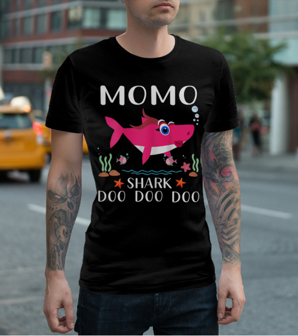 Momo Shark Doo Doo Doo Grandma T-Shirt