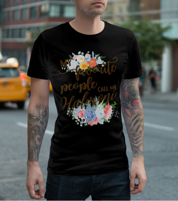 My Favorite People Call Me Halmoni Floral T-Shirt