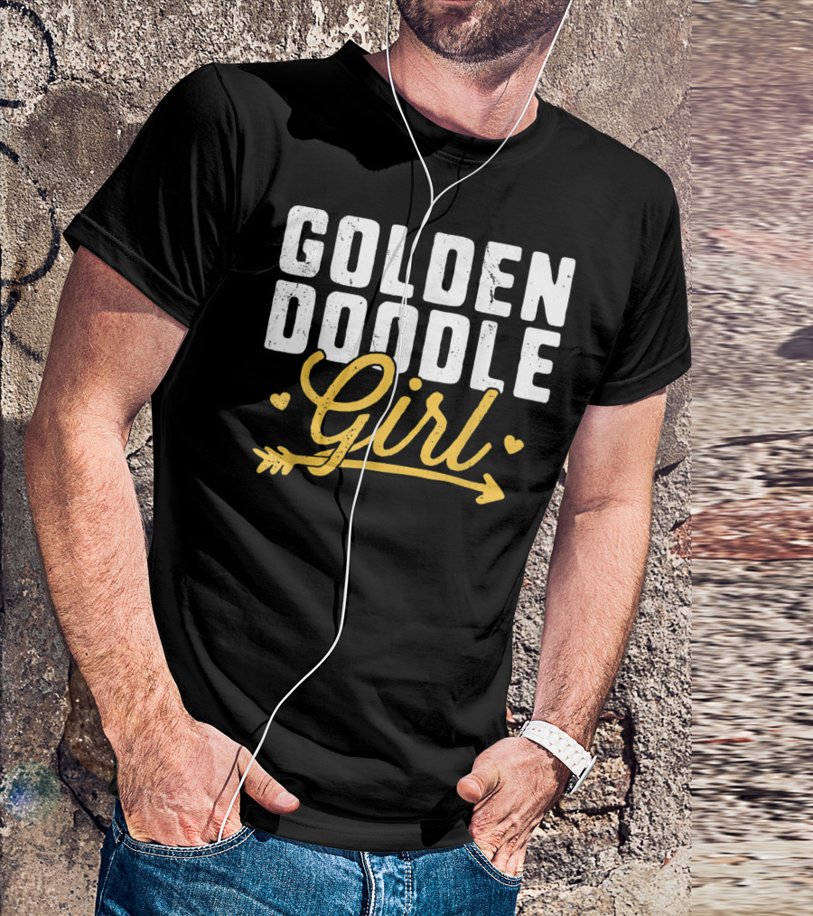 GOLDENDOODLE GIRL HEARTS AND ARROW T-Shirt