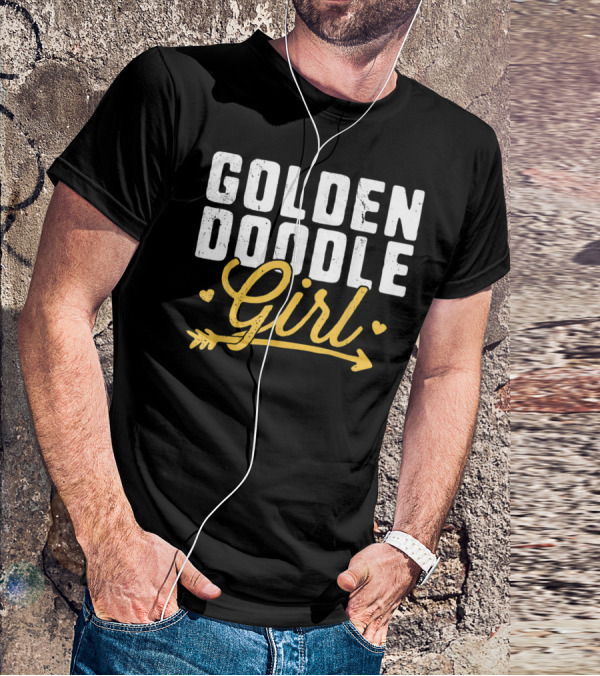 GOLDENDOODLE GIRL HEARTS AND ARROW T-Shirt