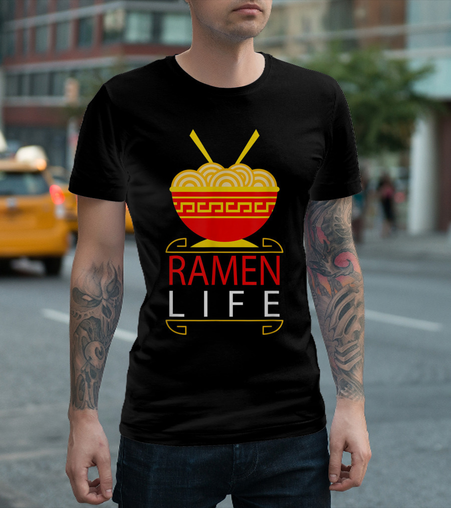 Ramen Life Funny Noodles Bowl Asian Food T-Shirt