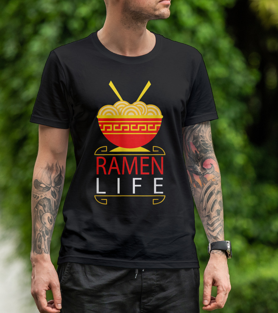 Ramen Life Funny Noodles Bowl Asian Food T-Shirt