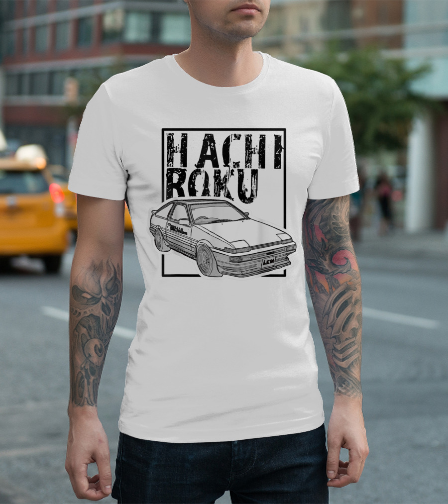 Hachiroku JDM Drift Car AE86 Initial D Fast 8L T-Shirt