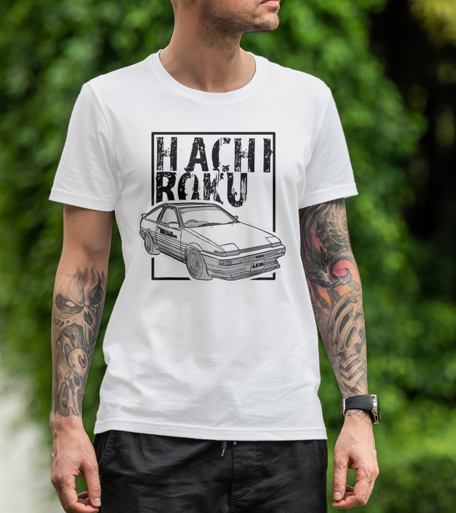 Hachiroku JDM Drift Car AE86 Initial D Fast 8L T-Shirt