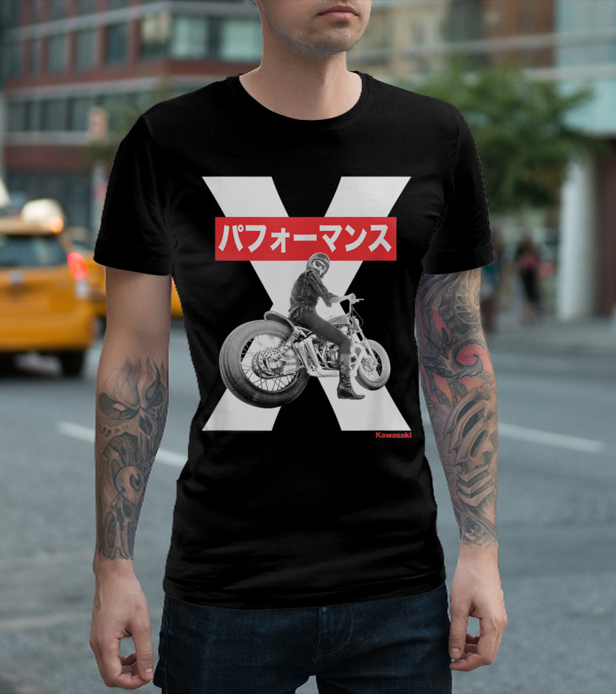 Kawasaki Performance Classic Motorcycle X T-Shirt
