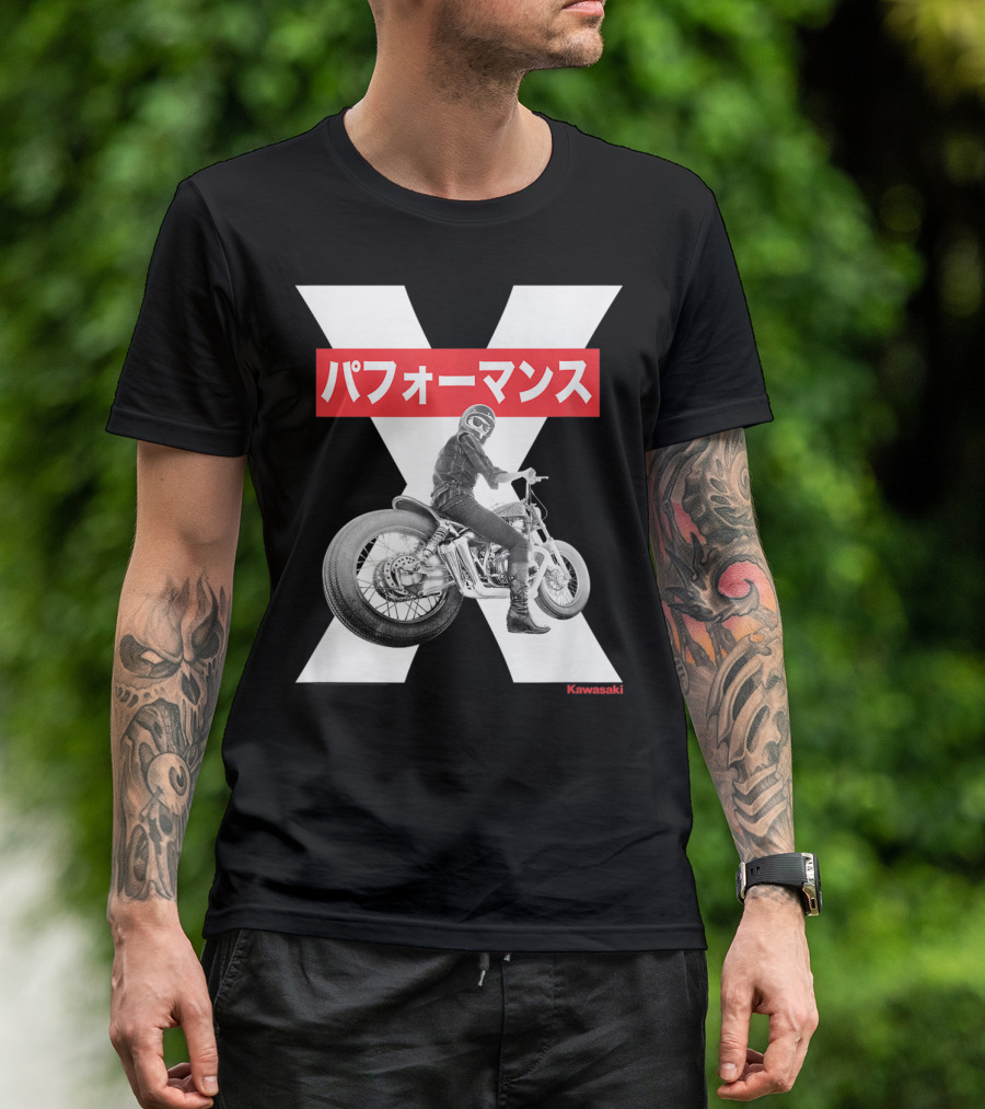 Kawasaki Performance Classic Motorcycle X T-Shirt