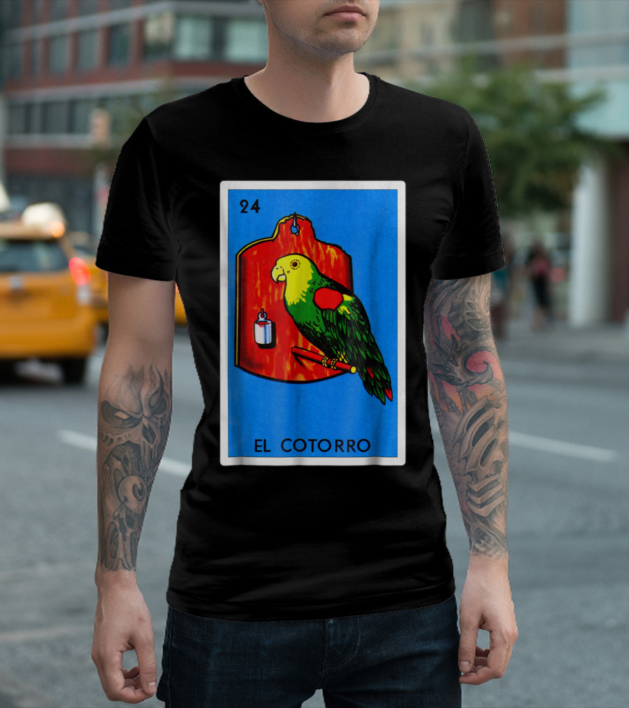 Loteria El Cotorro 24 Classic Version Parrot Card Game T-Shirt