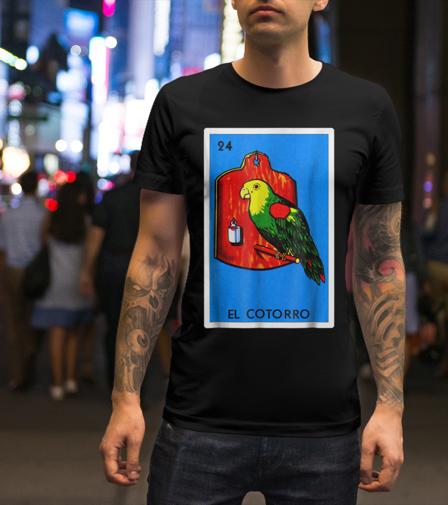 Loteria El Cotorro 24 Classic Version Parrot Card Game T-Shirt