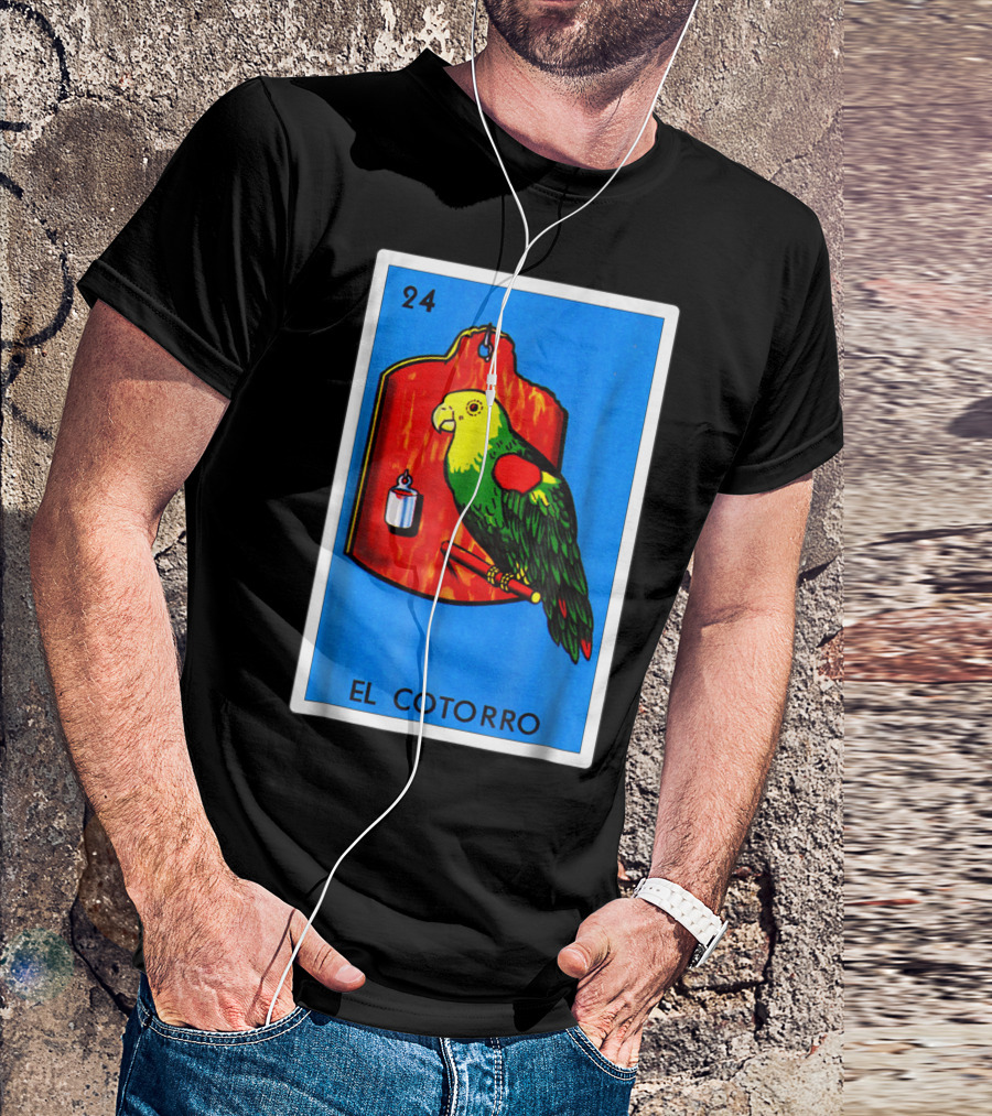 Loteria El Cotorro 24 Classic Version Parrot Card Game T-Shirt