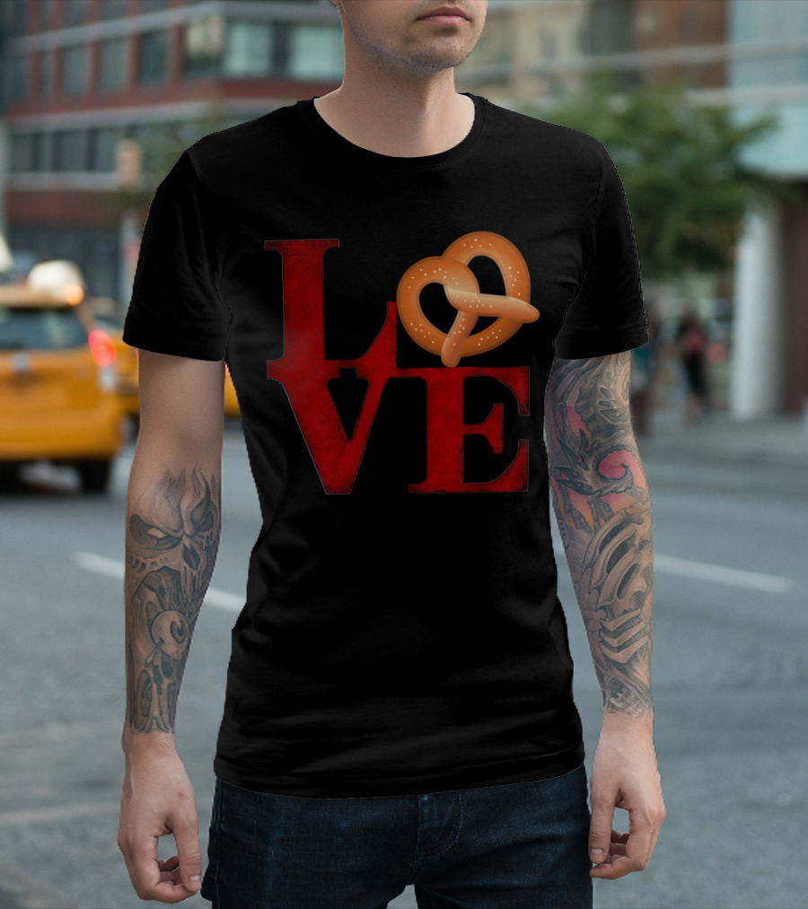 Love Pretzel Philly Emoji Nostalgic T-Shirt