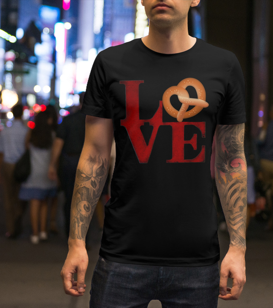 Love Pretzel Philly Emoji Nostalgic T-Shirt