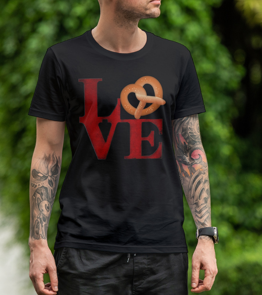 Love Pretzel Philly Emoji Nostalgic T-Shirt