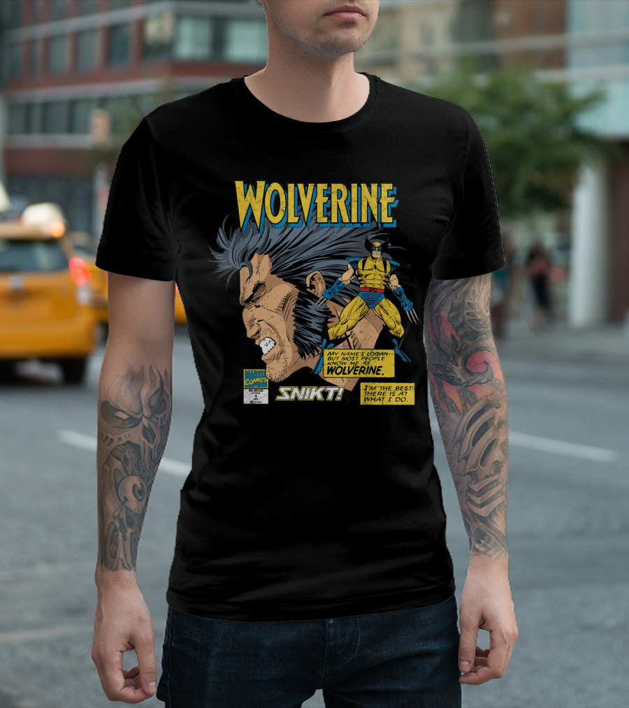 Marvel Comics Wolverine My Name Is Logan SNIKT T-Shirt