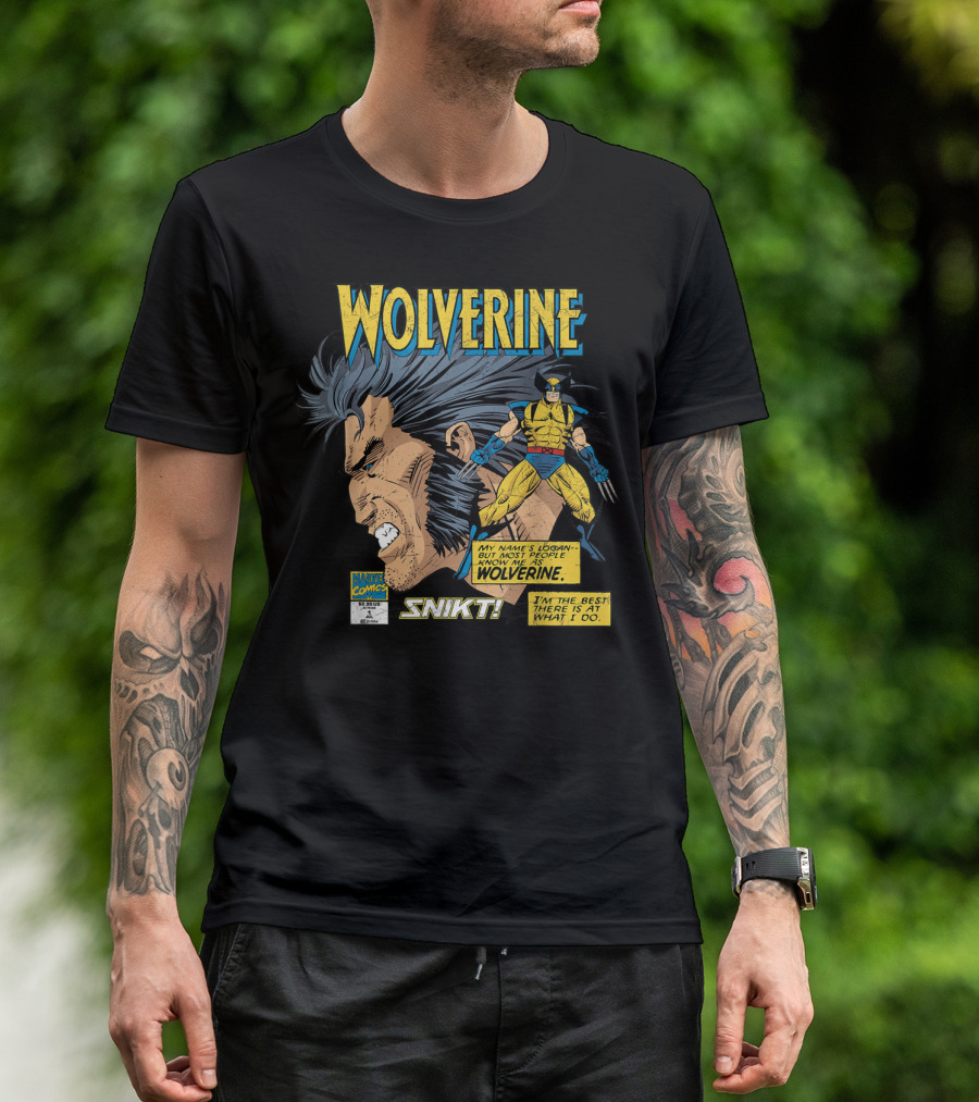 Marvel Comics Wolverine My Name Is Logan SNIKT T-Shirt