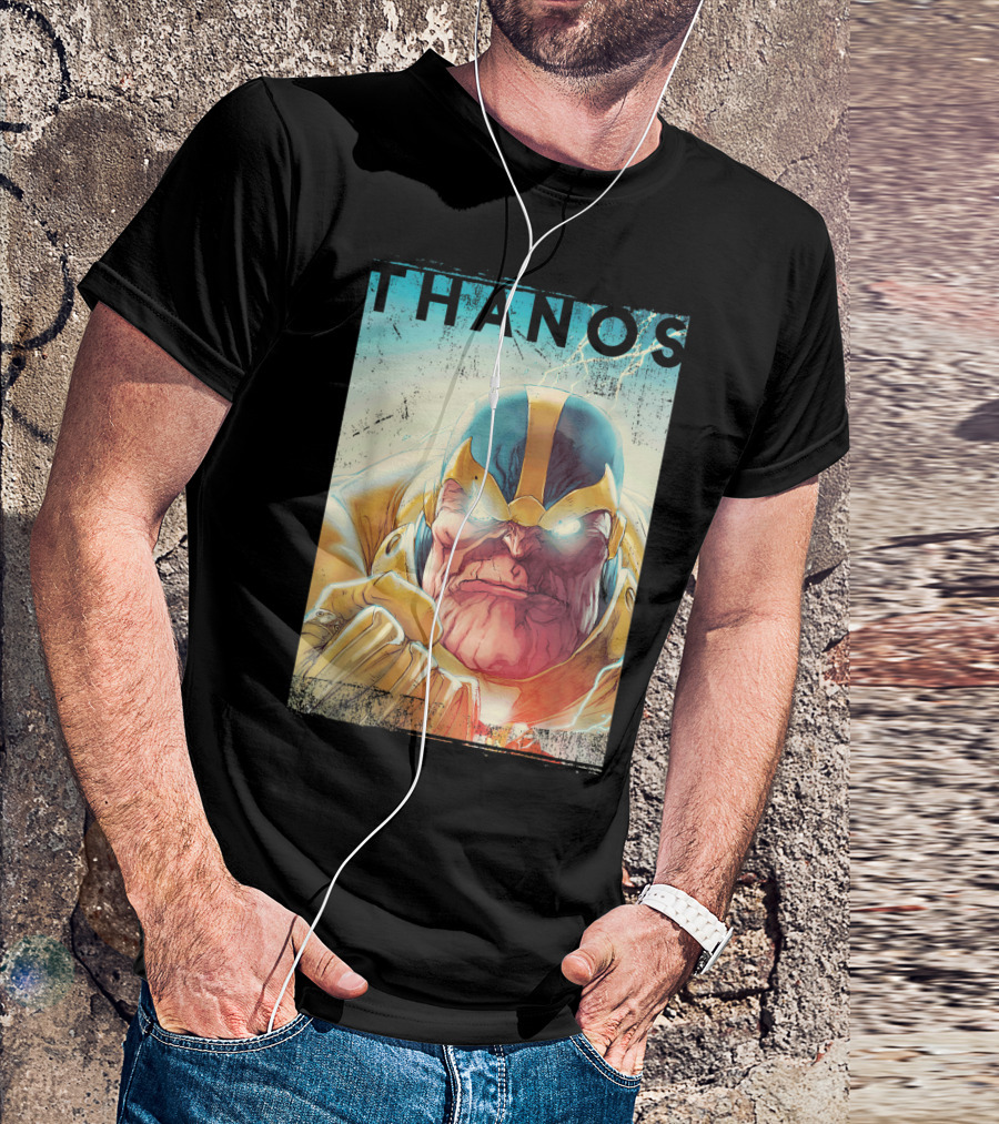 Marvel Thanos Vintage Iconic Character Close-Up T-Shirt