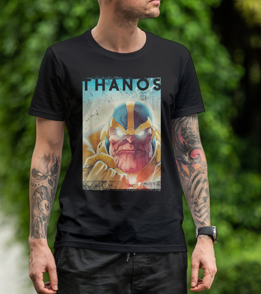 Marvel Thanos Vintage Iconic Character Close-Up T-Shirt