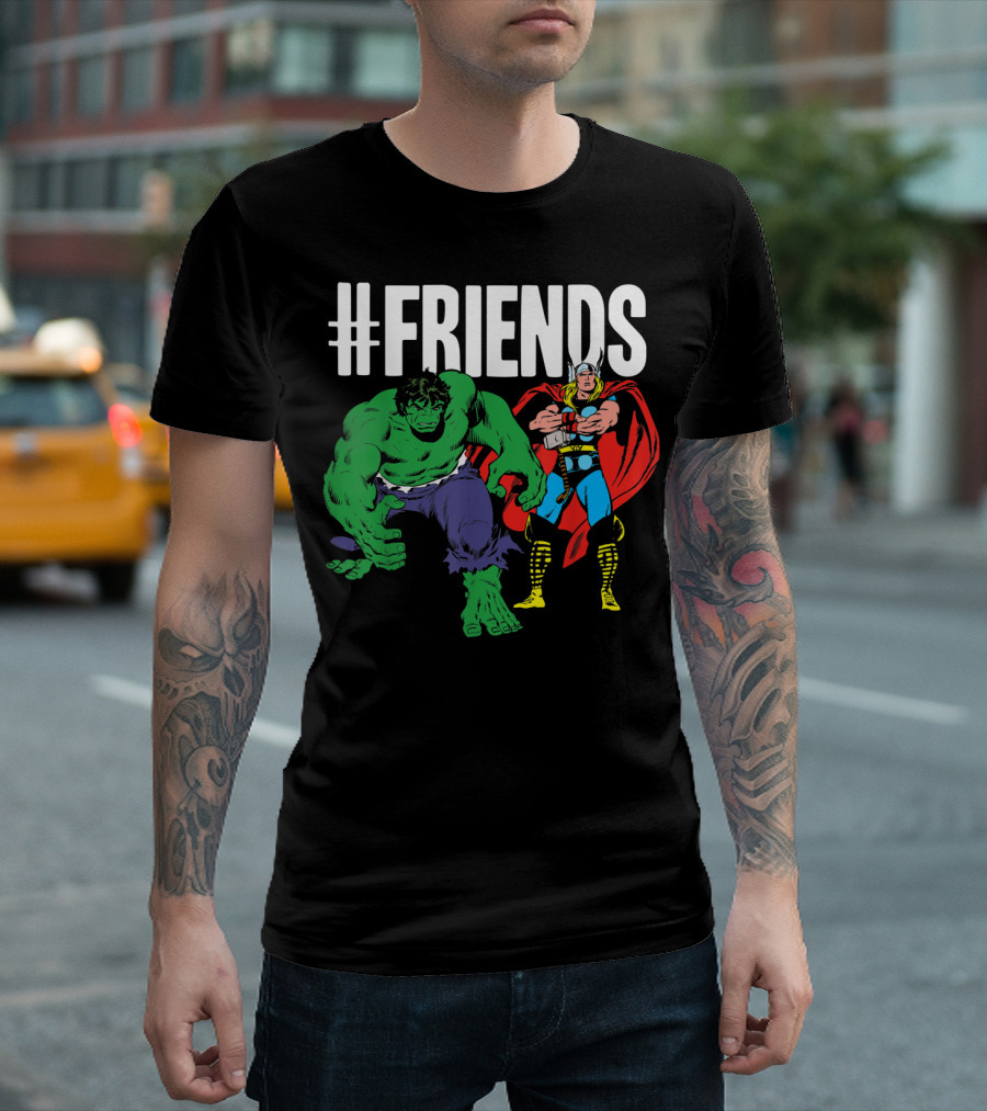 Marvel Thor Hulk #Friends T-Shirt